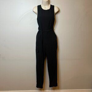 Marine Layer Black Linen Jumpsuit (XS)